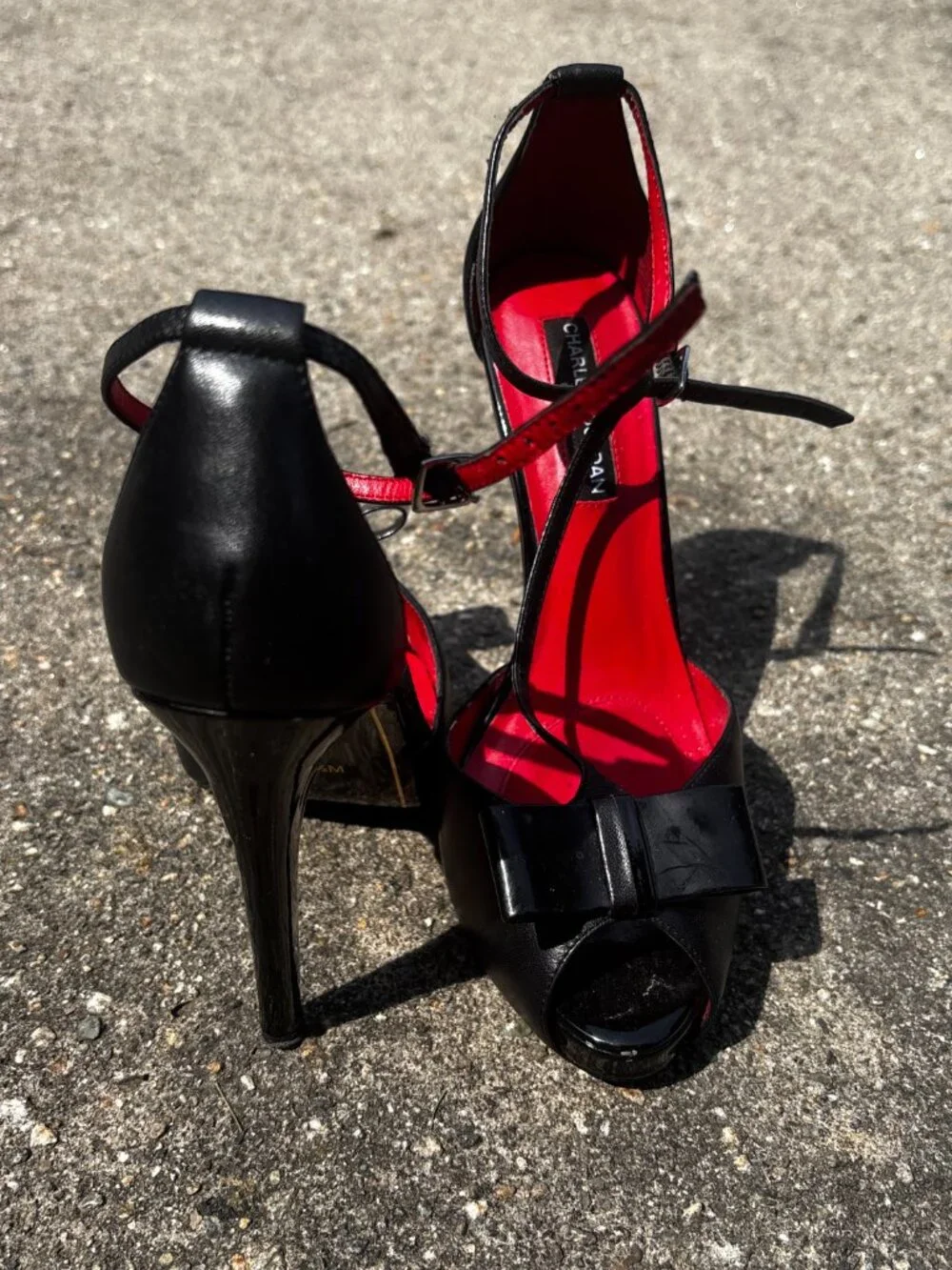 Charles Jourdan Heels with Bow Accents